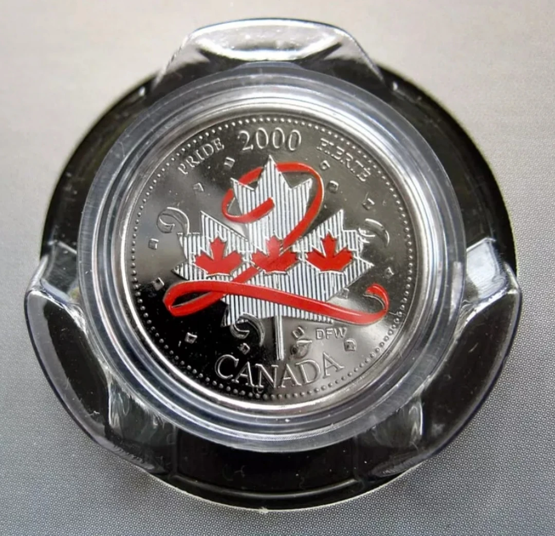 2000 Canadian 25-Cent Pride Millennium Coloured Quarter - photo 2