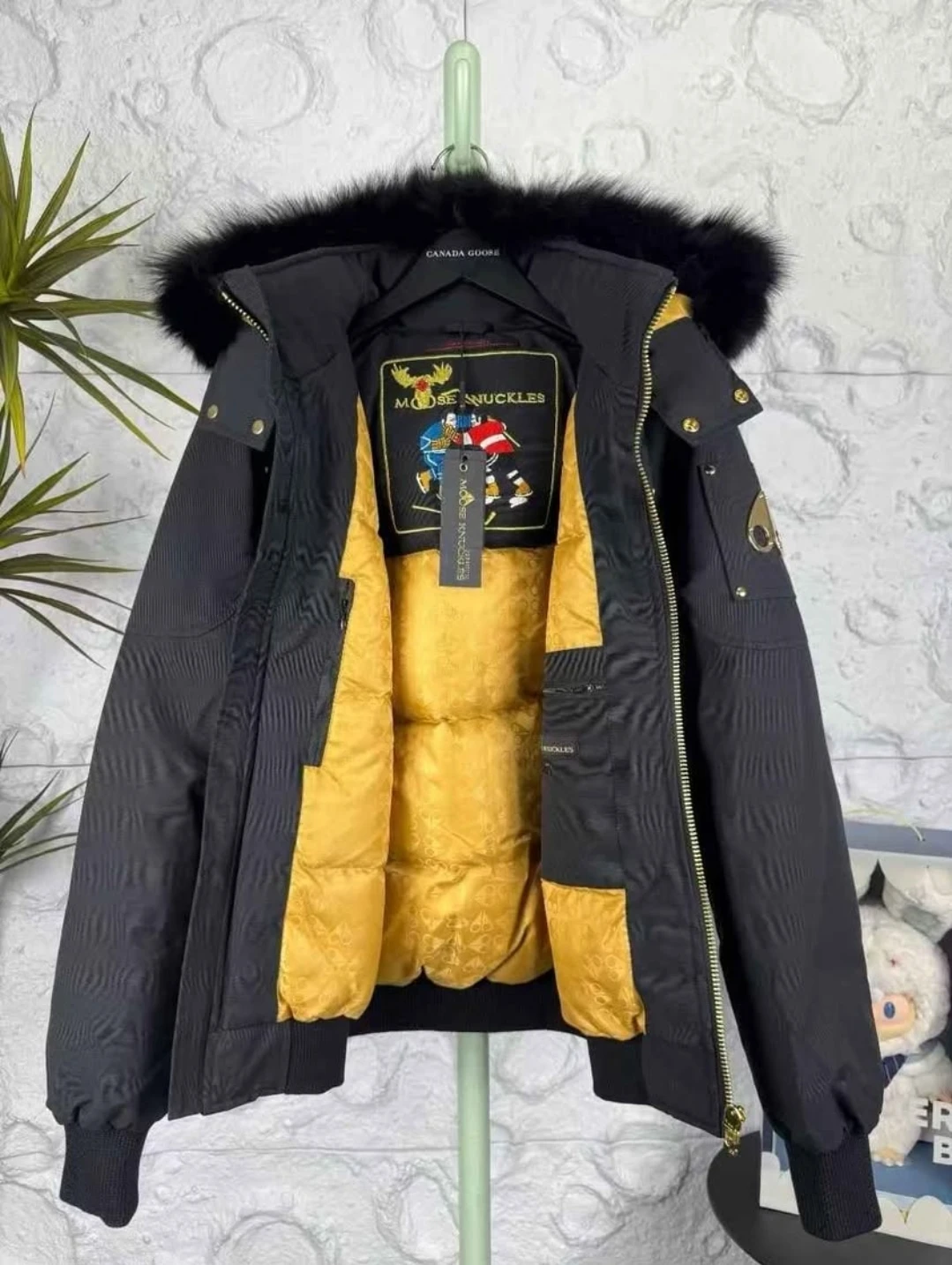 Moose Knuckles Black Bomber Jacket - photo 2