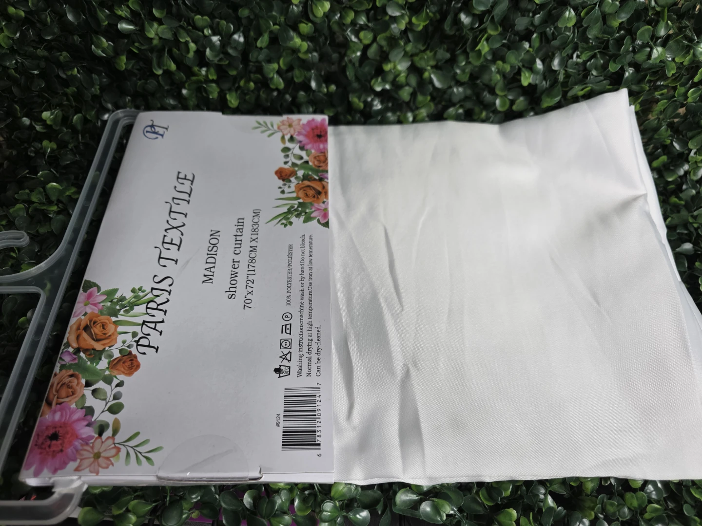 Paris Textile Madison Shower Curtain White 70"x72" - photo 2