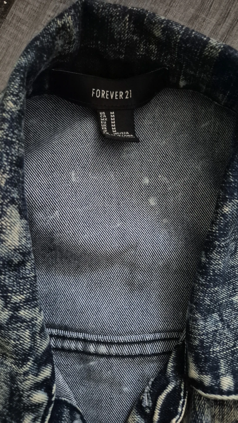 Forever 21 Acid Wash Denim Jacket - Size M - photo 2