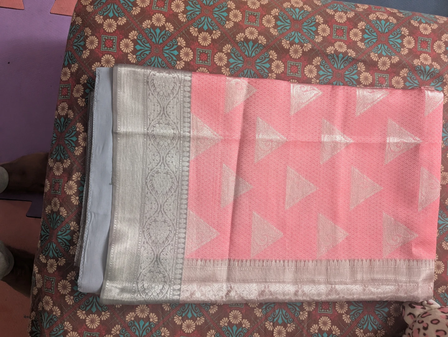 Pink Saree with Blouse - photo 2