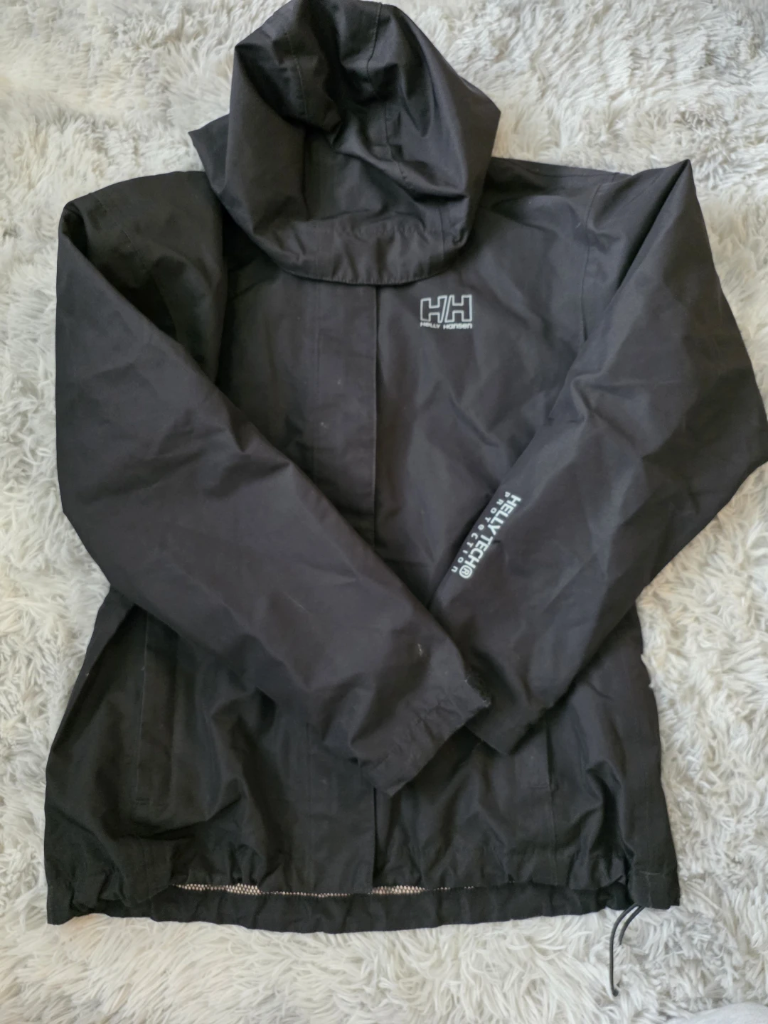 Helly Hansen Black Rain Jacket - Size M