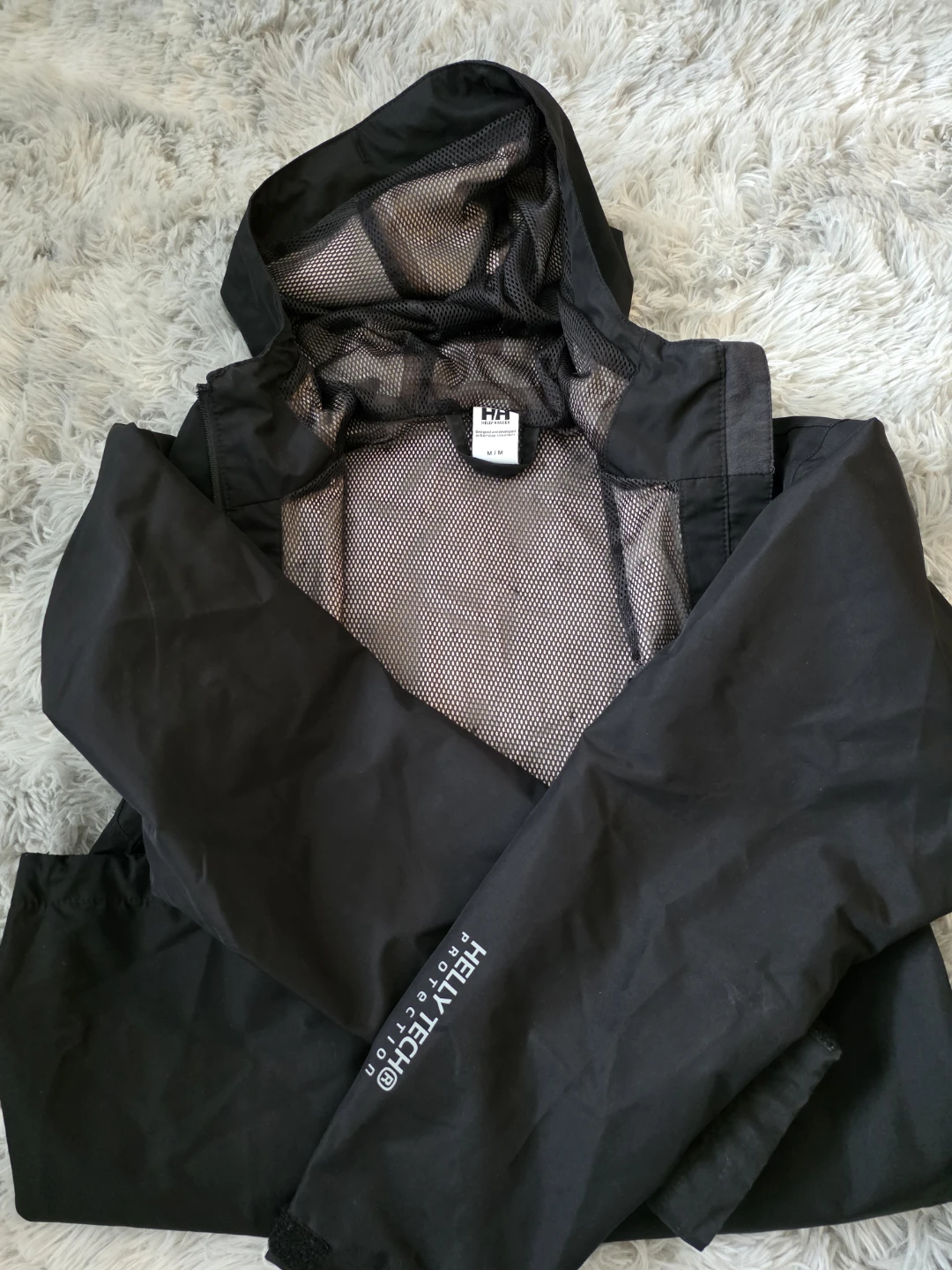 Helly Hansen Black Rain Jacket - Size M - photo 2