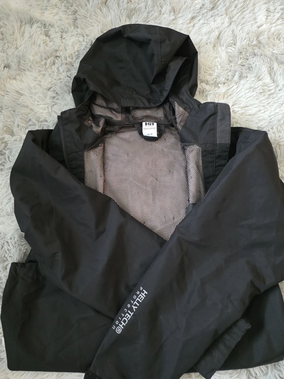 Helly Hansen Black Rain Jacket - Size M - photo 3