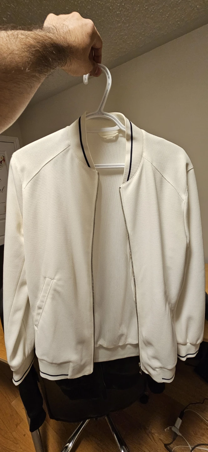 White Bomber Jacket