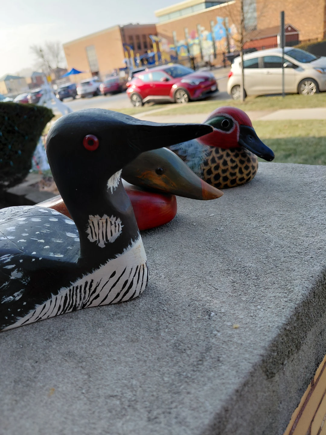 Hand Carved Wooden Ducks Lot of 3 - photo 4