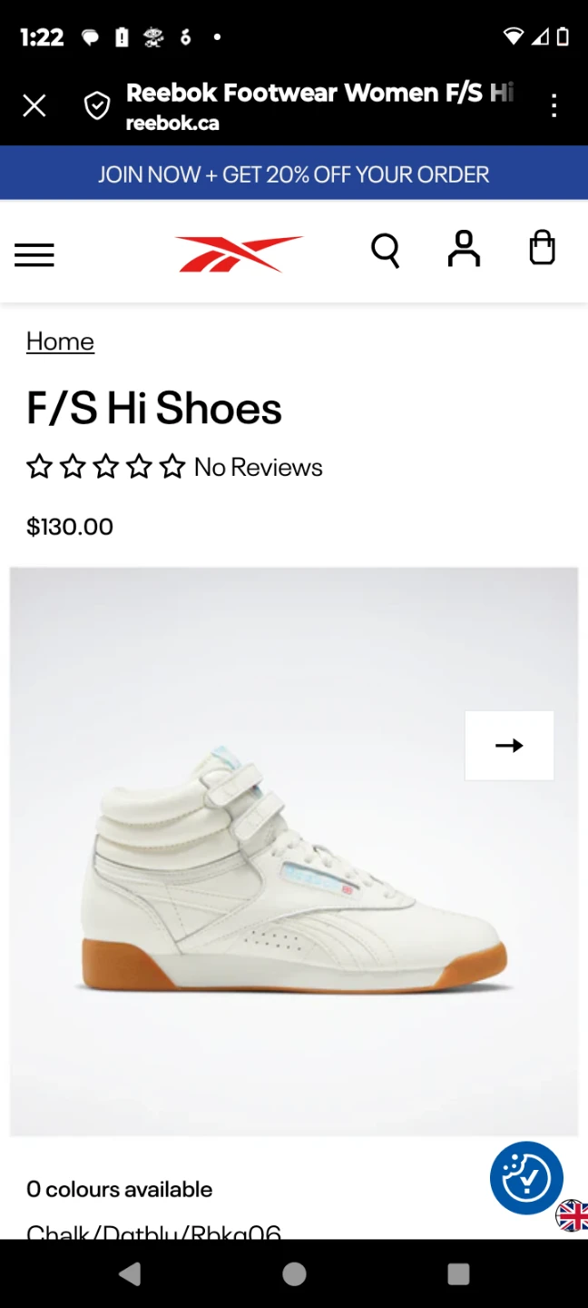 Reebok F/S Hi Shoes - Chalk