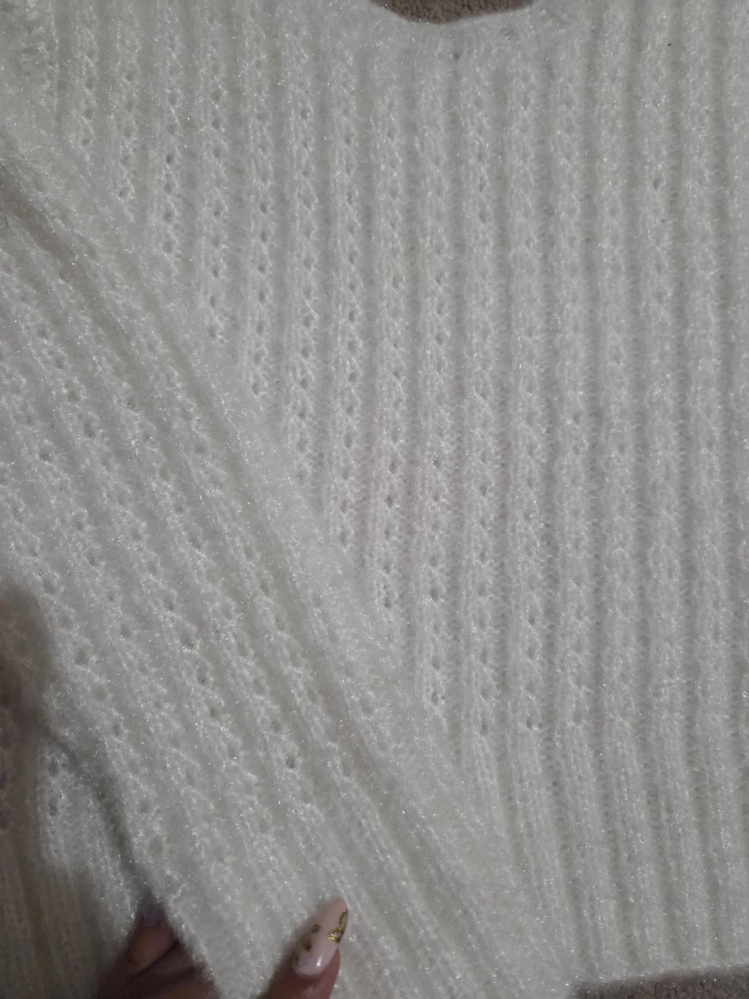 White hand Knit Sweater - photo 5
