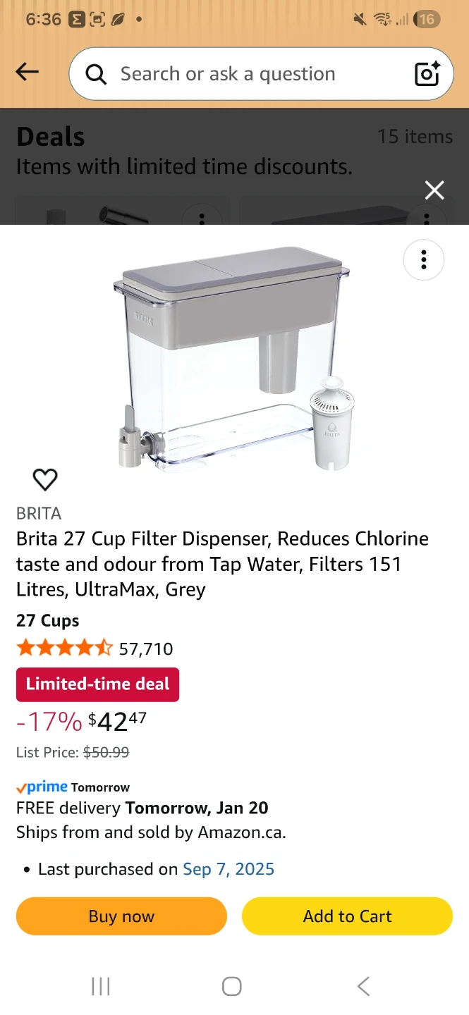 Brita 27 Cup UltraMax Filter Dispenser