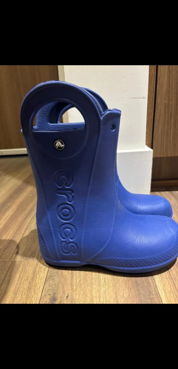 Crocs Handle It Rain Boots - Blue, Size J3