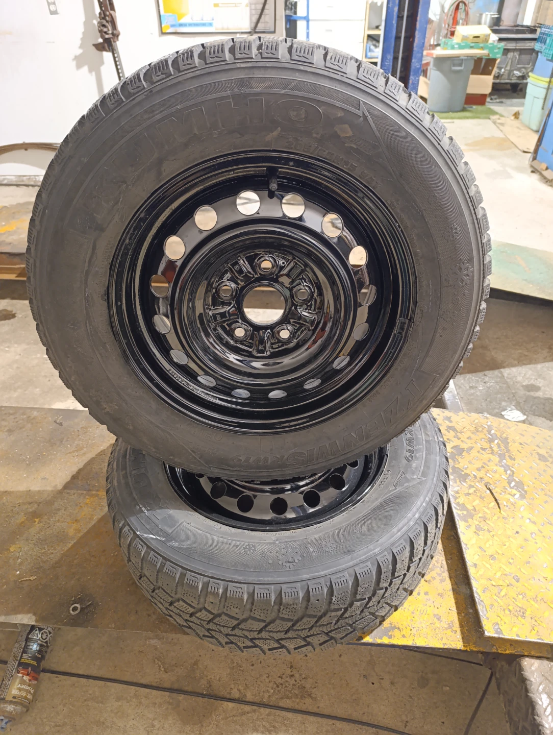 Set of Kumho Winter Tires 205/65R15 with rims