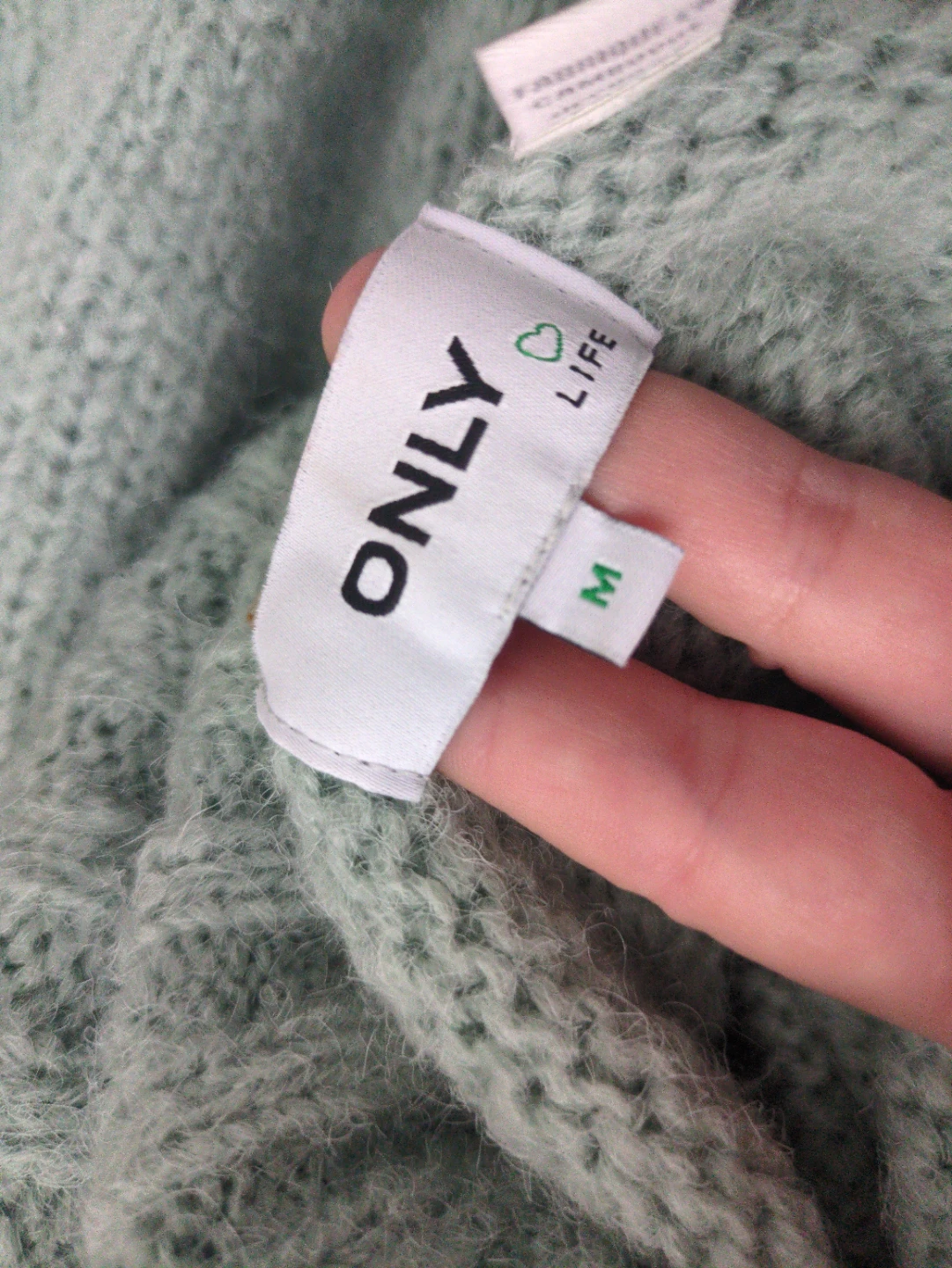 ONLY Life Women's Mint Green Turtleneck Sweater - Size M - photo 2