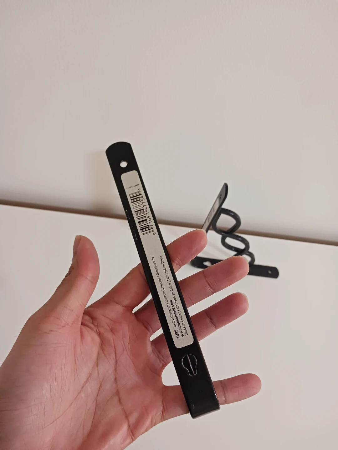 Decorative Black Metal Shelf Brackets – Set of 2 - photo 3