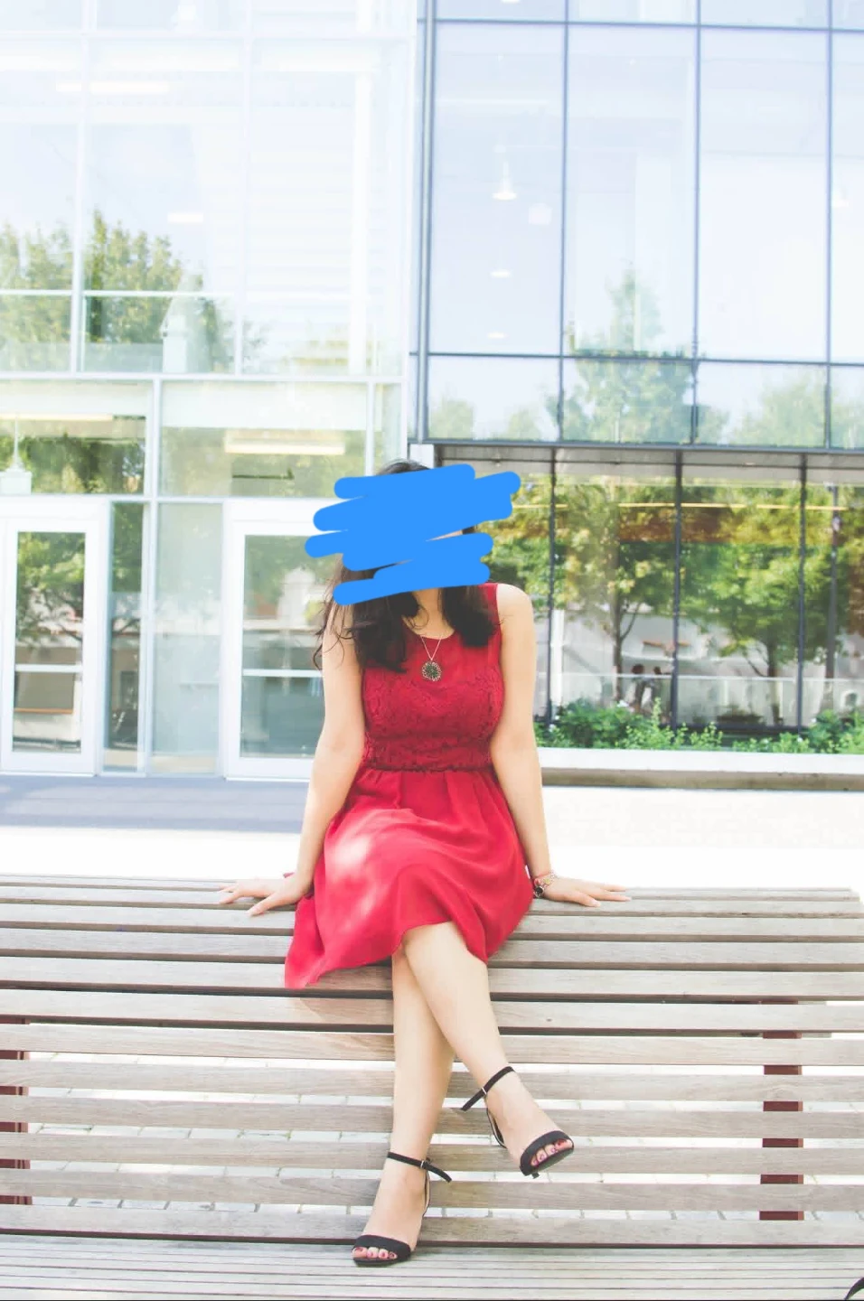 Burgundy Lace Sleeveless Dress (Jacob - XS) - photo 5