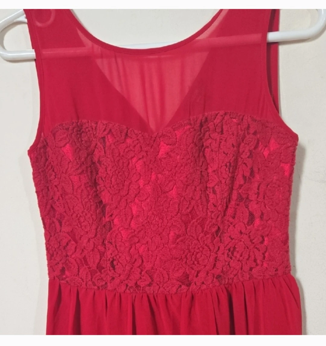 Burgundy Lace Sleeveless Dress (Jacob - XS) - photo 4