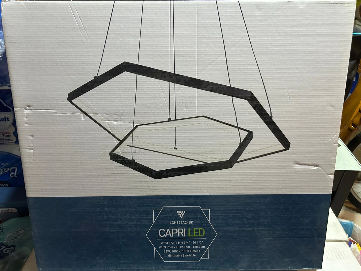 Capri LED Black Pendant Light