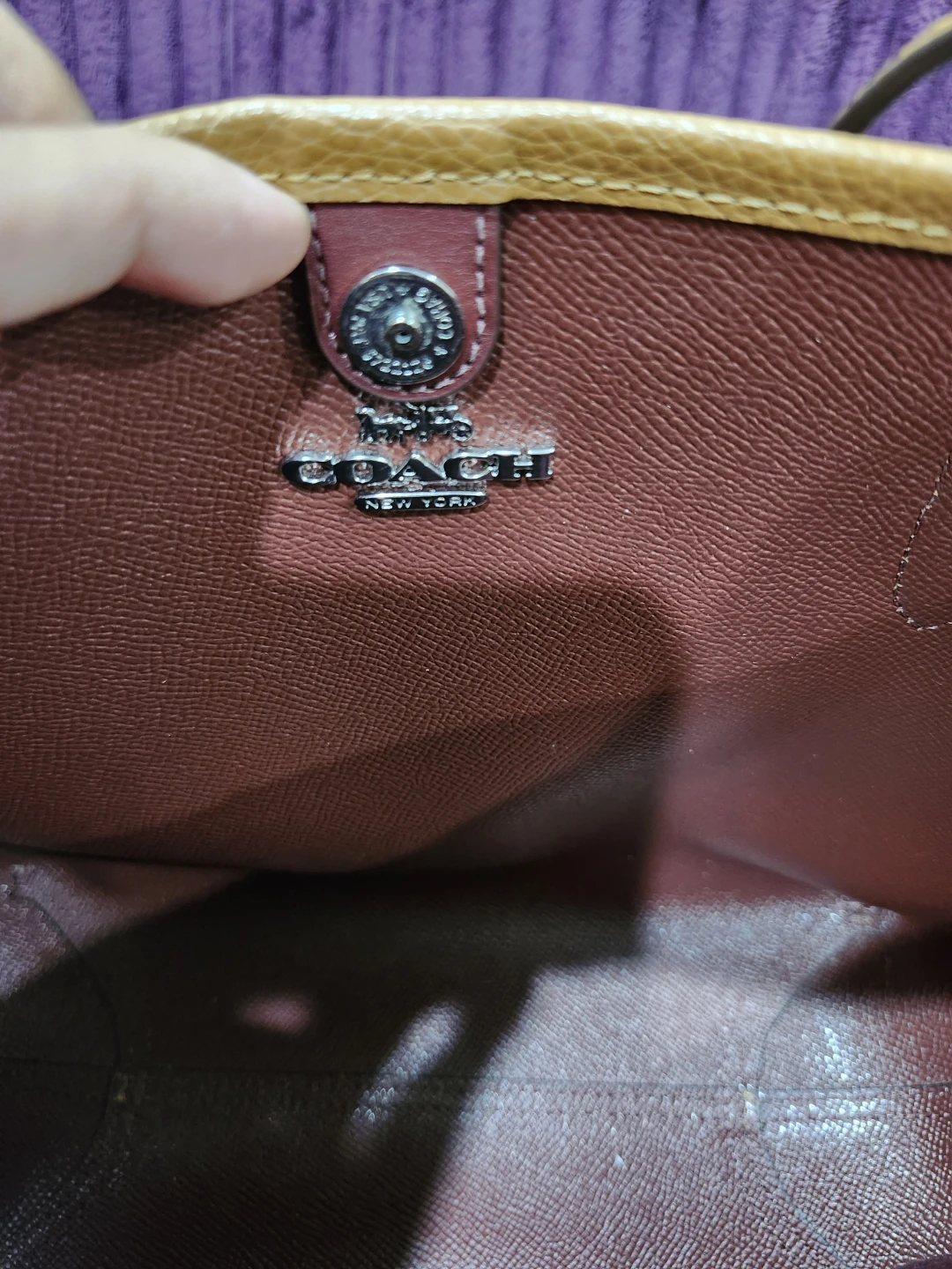 Coach Leather Tote Bag - Brown - photo 5