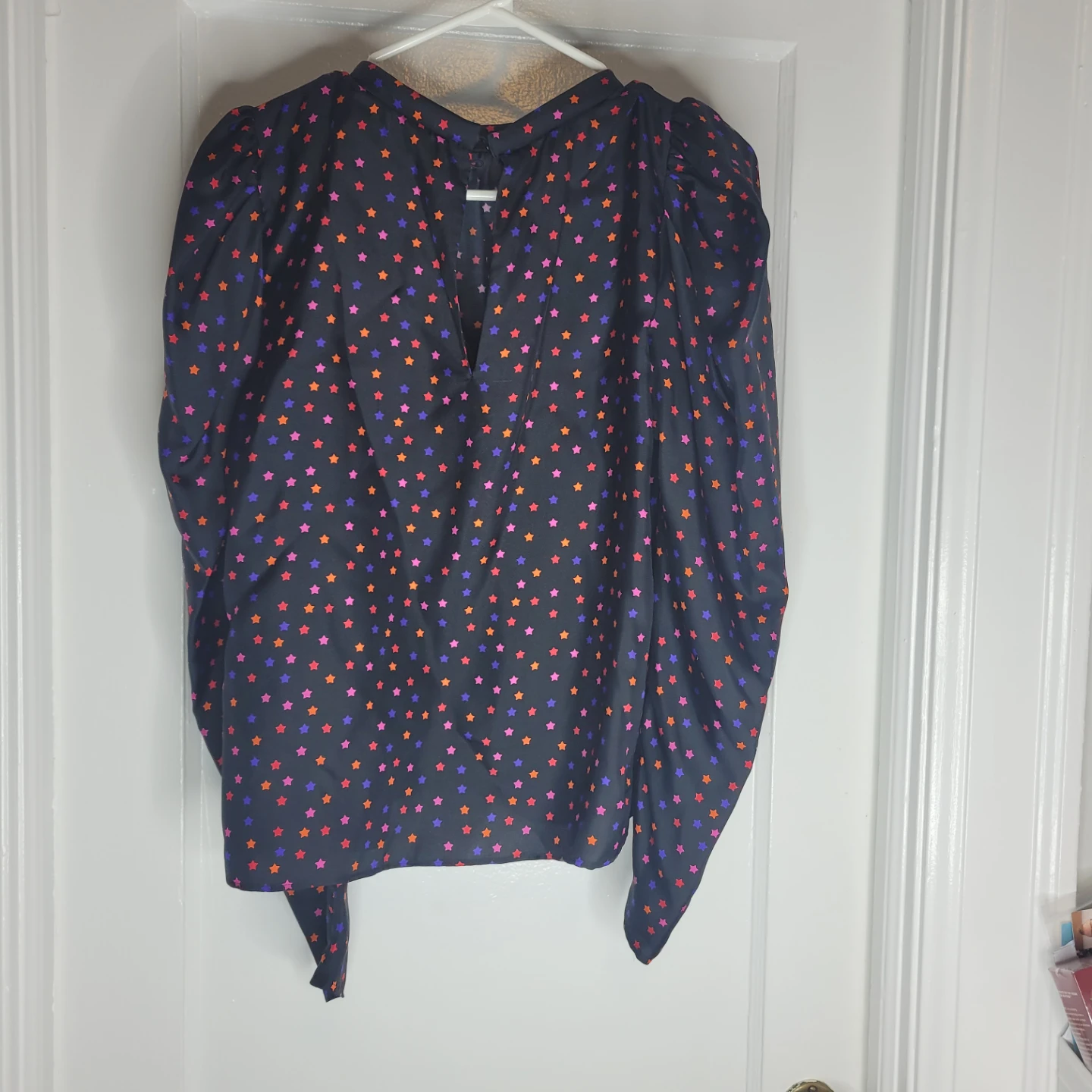 Ellie Mae Women's Star Print Blouse Size Medium