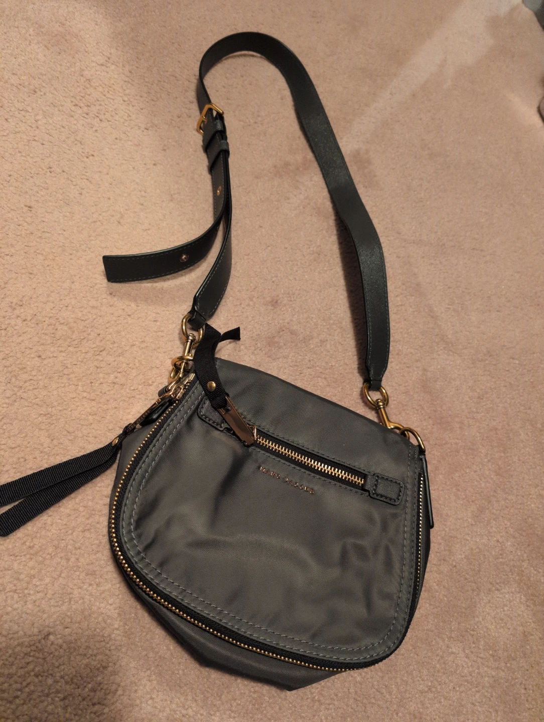 Marc Jacobs Grey Nylon Crossbody Bag