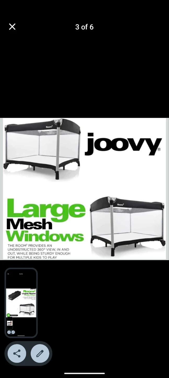 Joovy Room2 Largest Playard Portable Playpen - photo 3