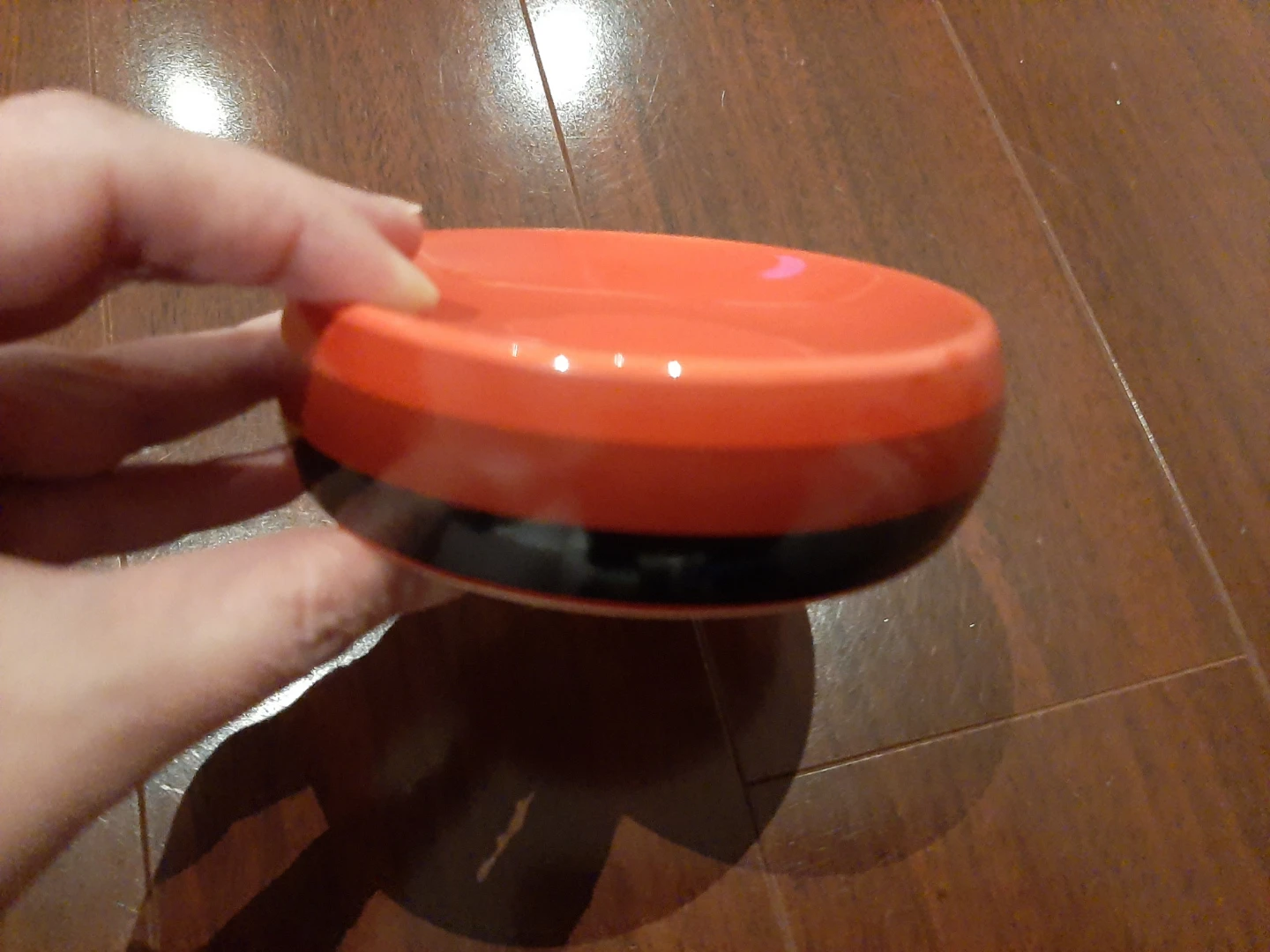 Red and Black Ceramic Soap Dish