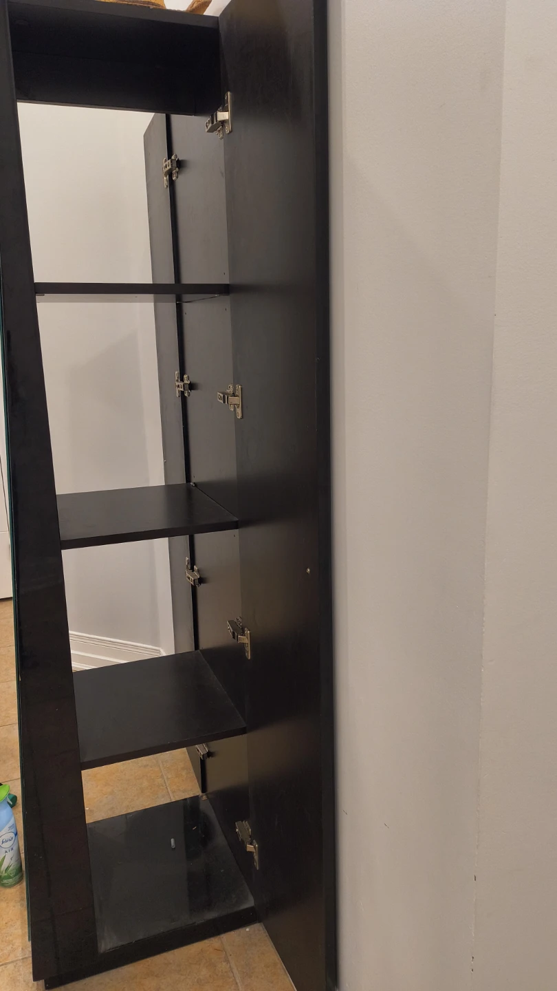 Black Mirrored Wardrobe - photo 2