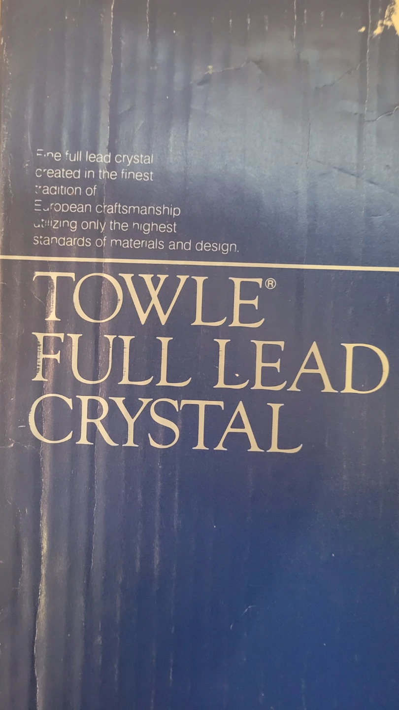Towle Plaza Suite Cake Plate - Full Lead Crystal
