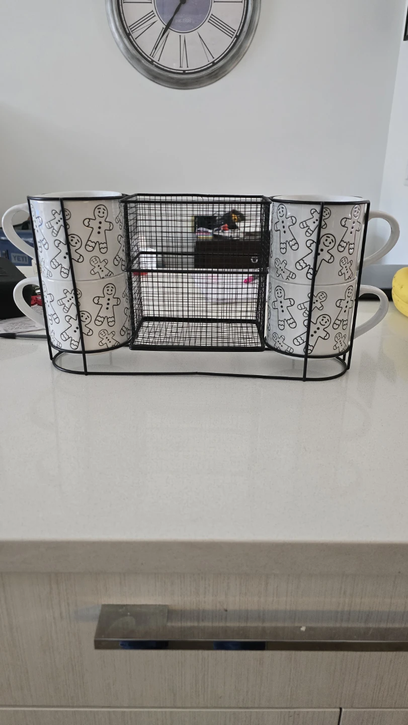 Gingerbread Mugs with Rack