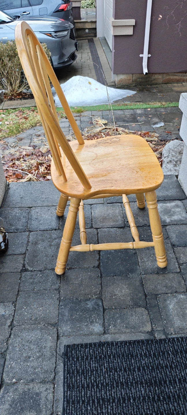 Wooden Spindle Back Chair - photo 4