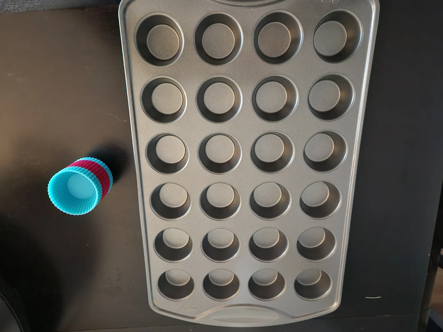 24-Cup Mini Muffin Pan with Silicone Liners