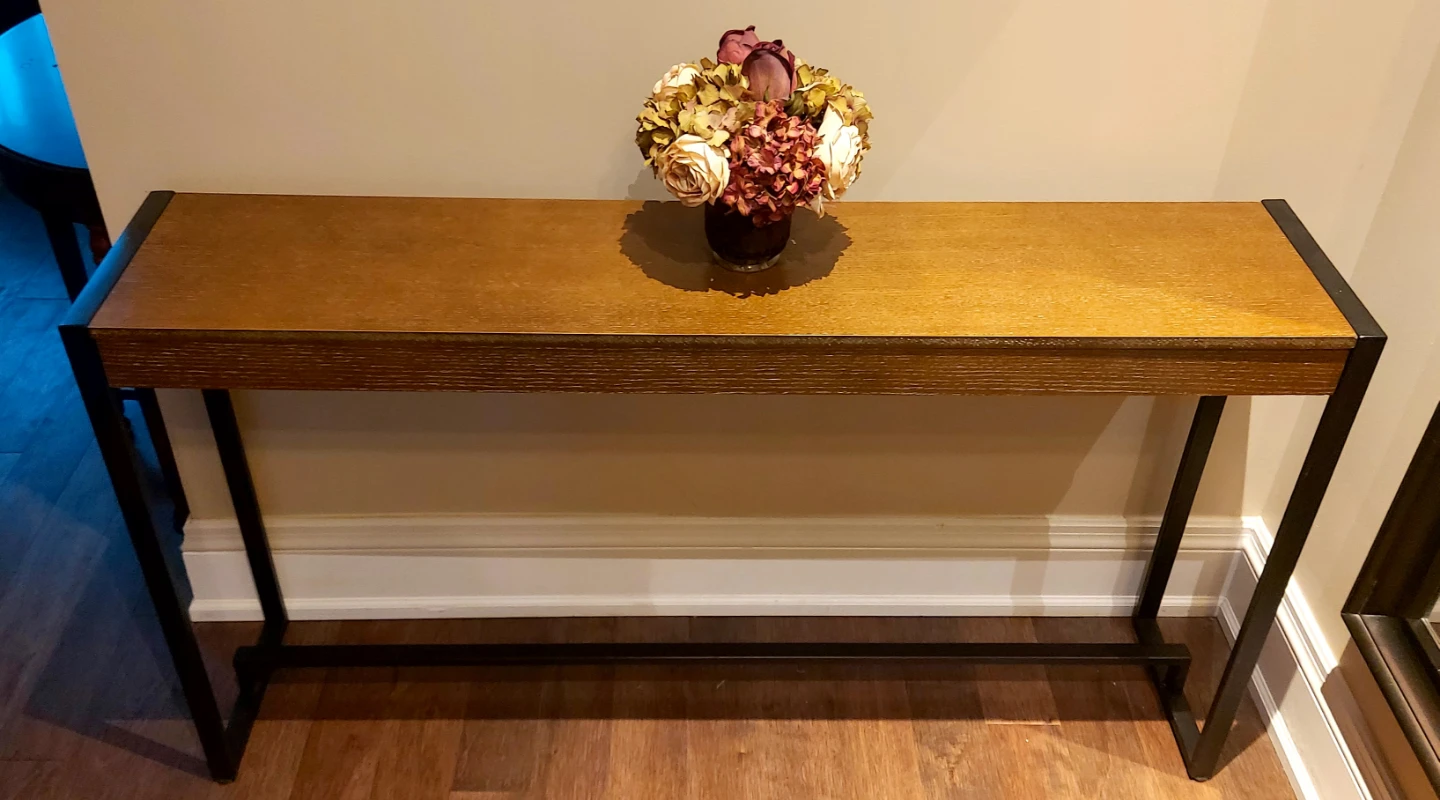 Console Table - Wood & Metal Frame - photo 2