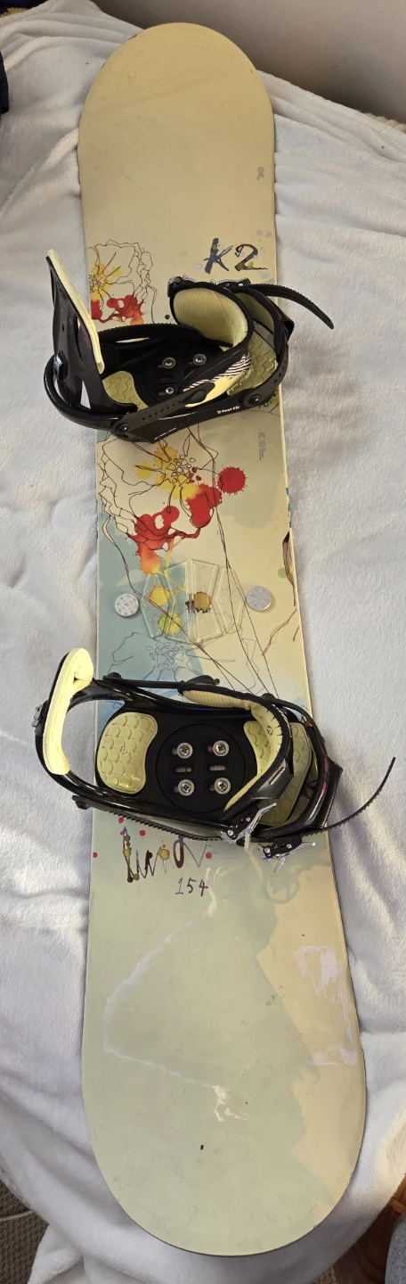 K2 Snowboard 154cm with Salomon Bindings