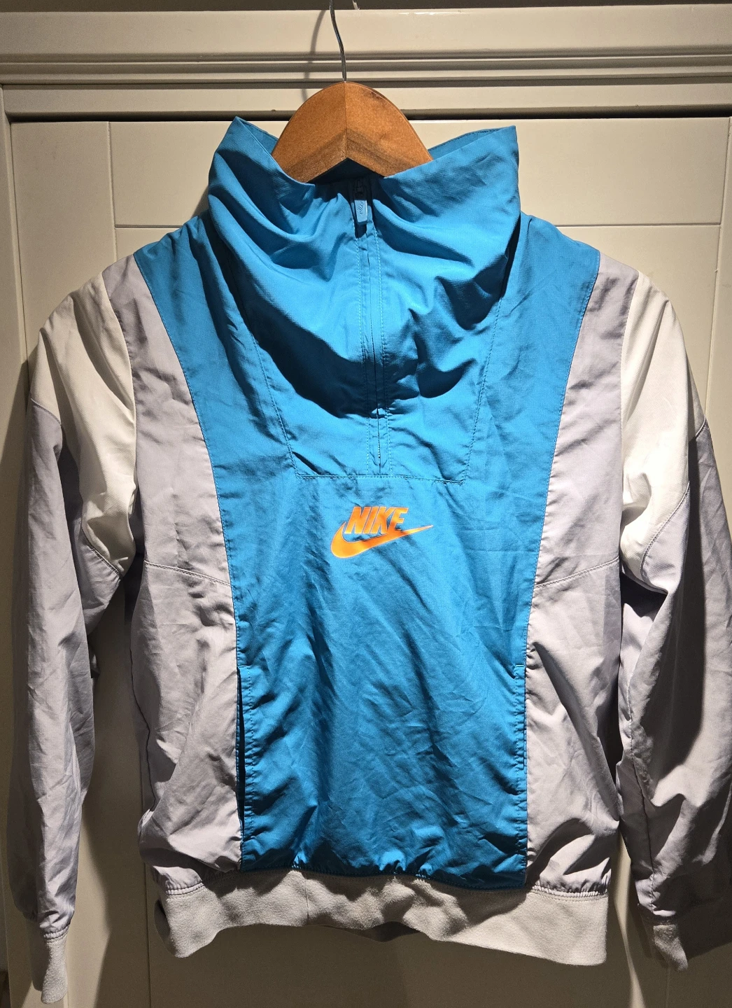 Nike Jacket - Grey & Blue - Boys Medium