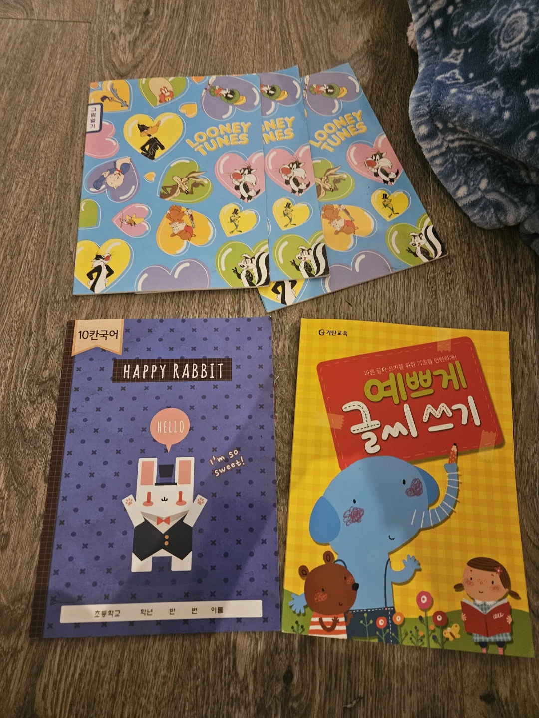 Fun Korean practice notebooks
