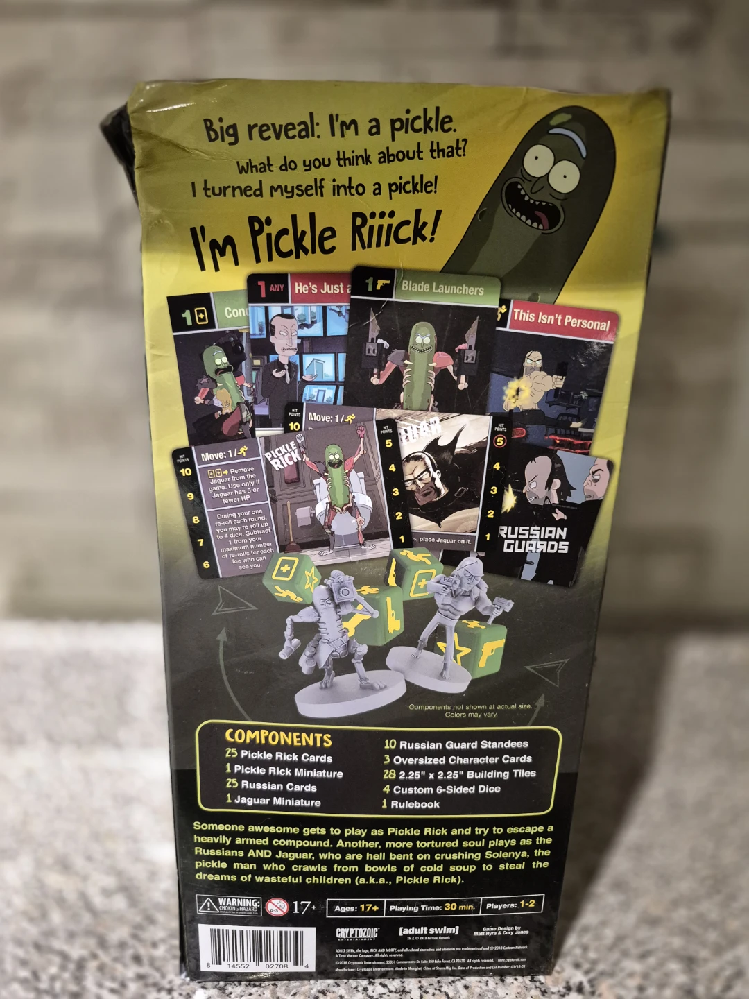 Rick and Morty Pickle Rick Figure & Card Game - photo 2
