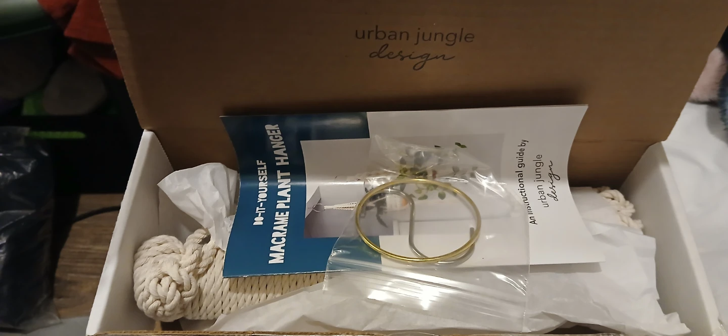 Urban Jungle Design Macrame Plant Hanger Kit