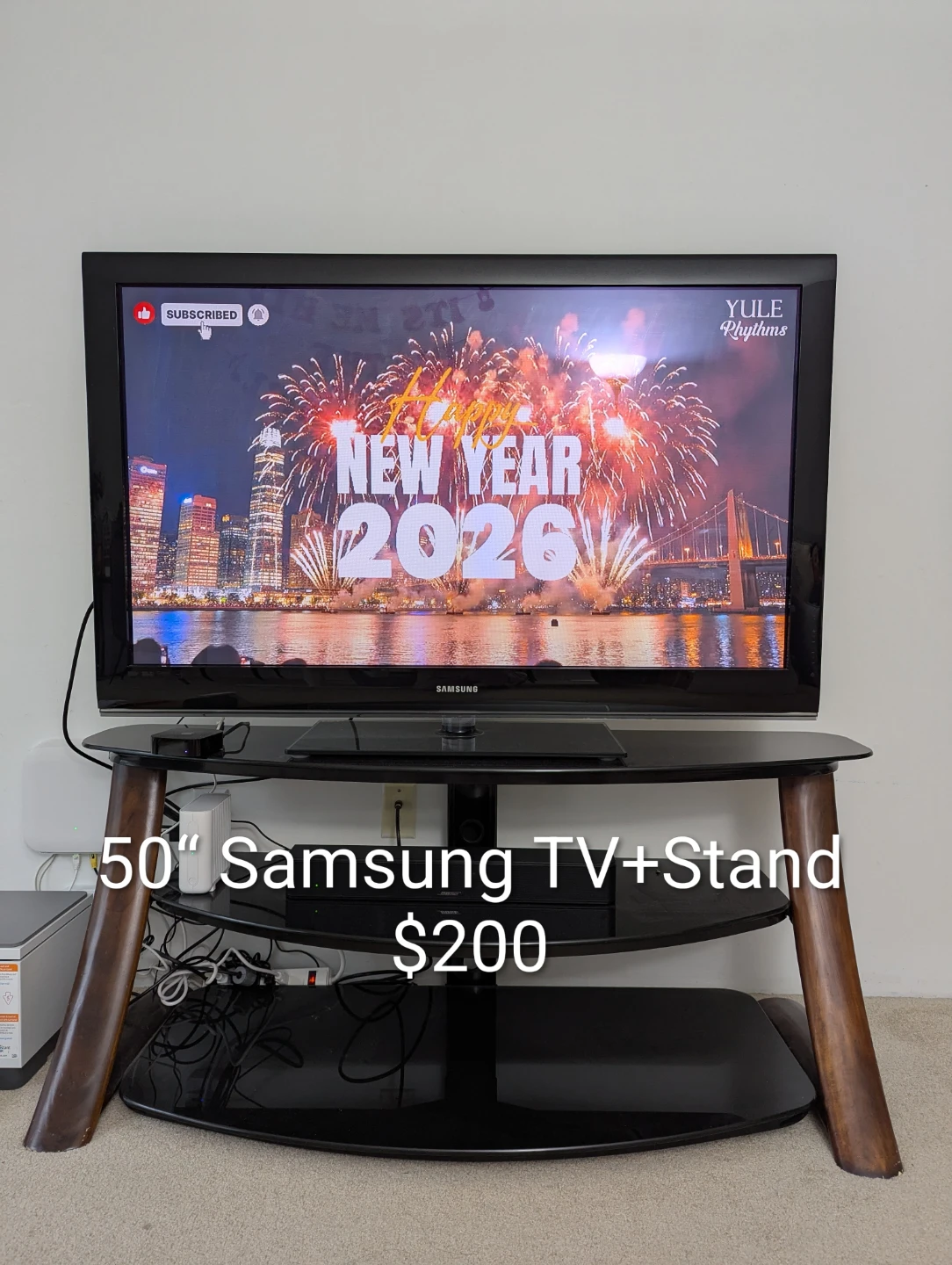 50" Samsung TV + Stand