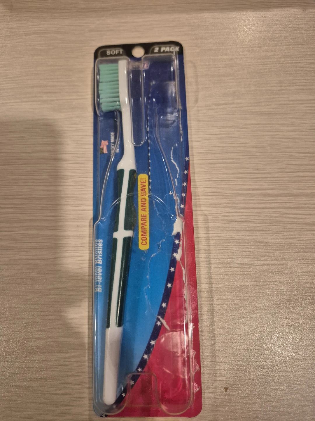 2 Pack Soft Bristle Toothbrushes