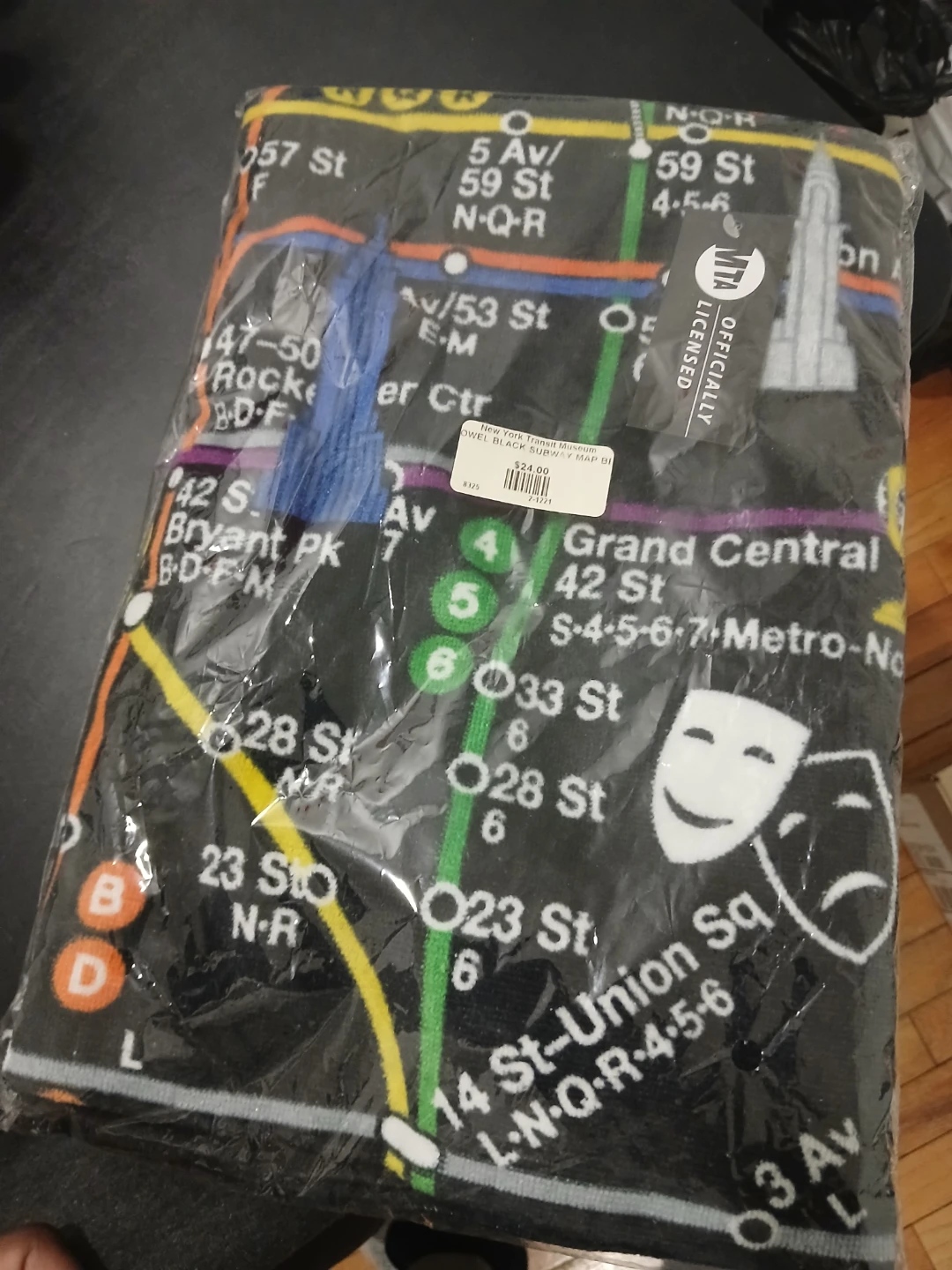 New York City Subway Map Fleece Throw Blanket
