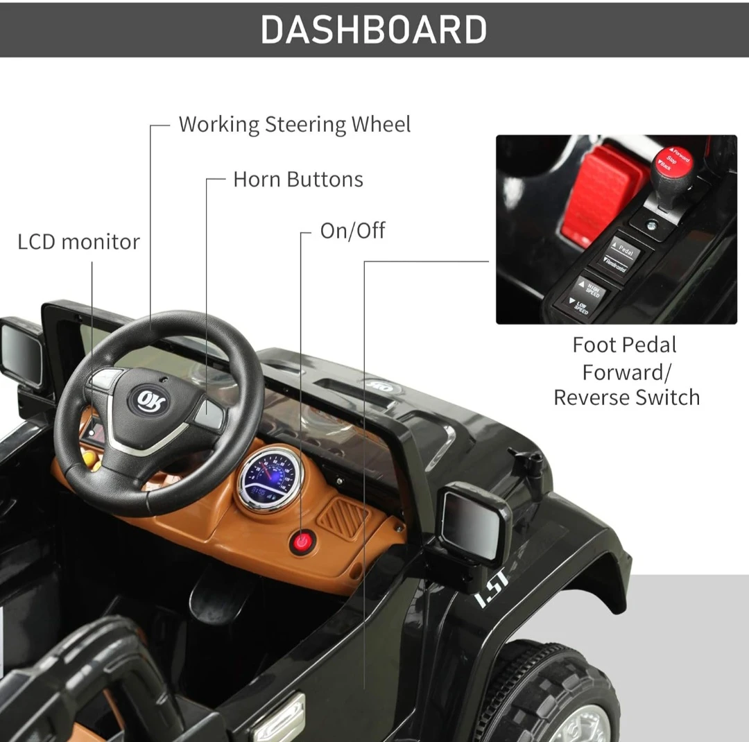 Electric Black Ride-On Car - 90$ - photo 5