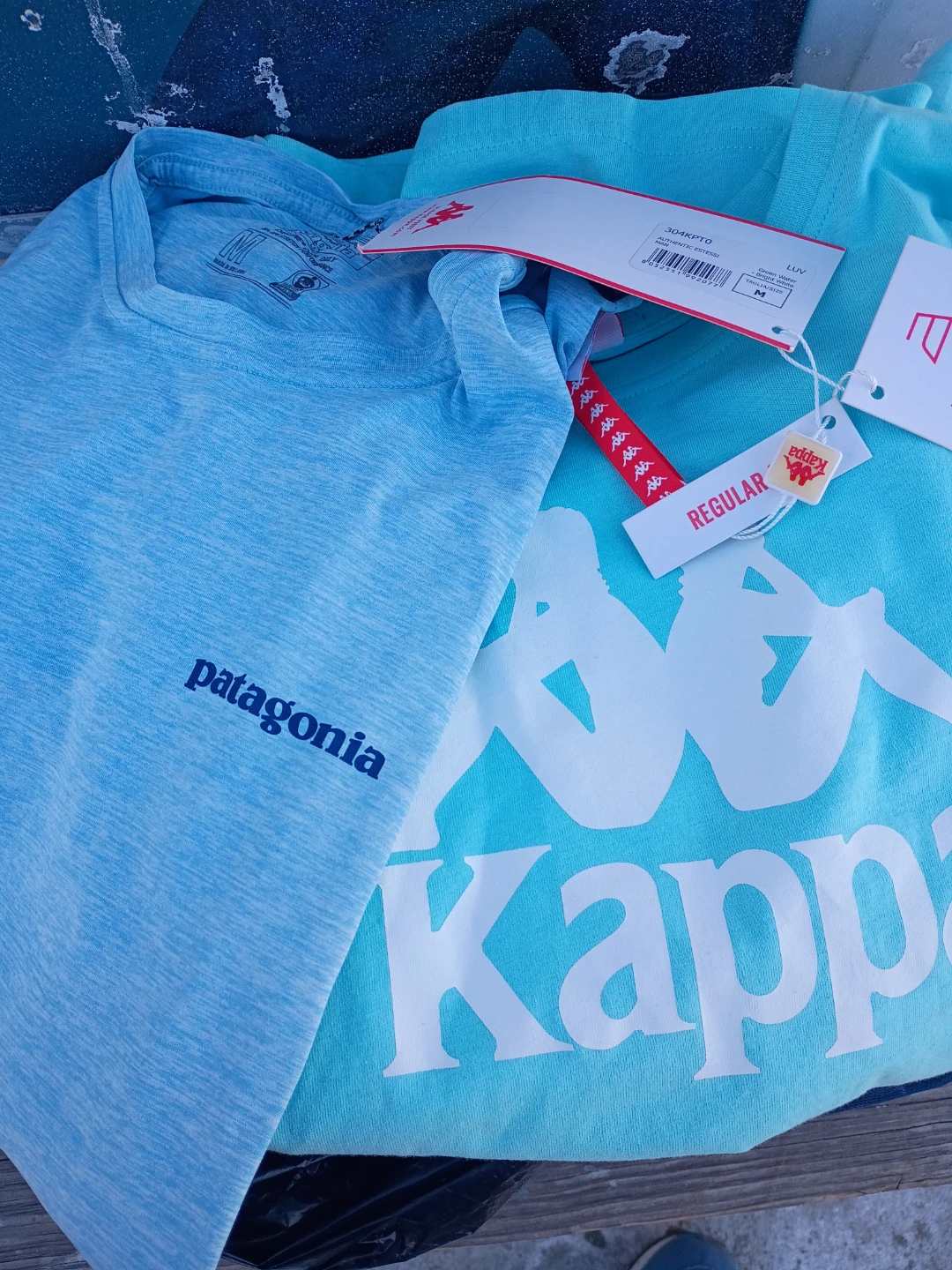 Patagonia & Kappa T-Shirts - Size Medium