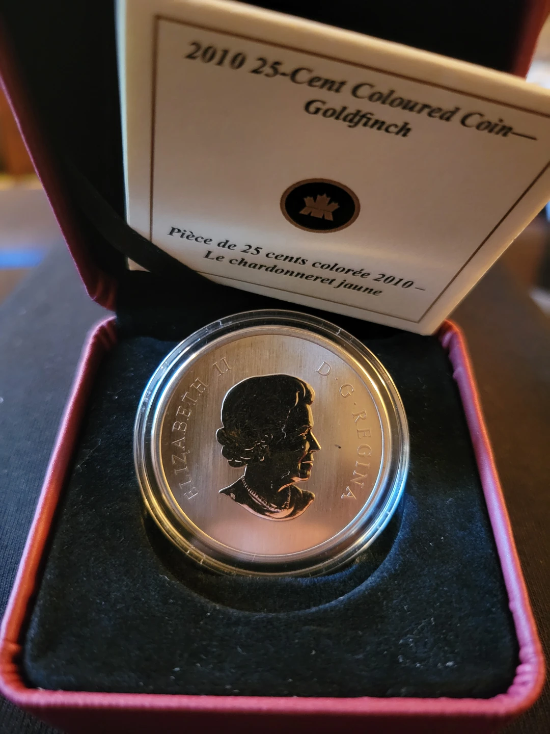 2010 25-Cent Coloured Coin - Goldfinch - photo 2
