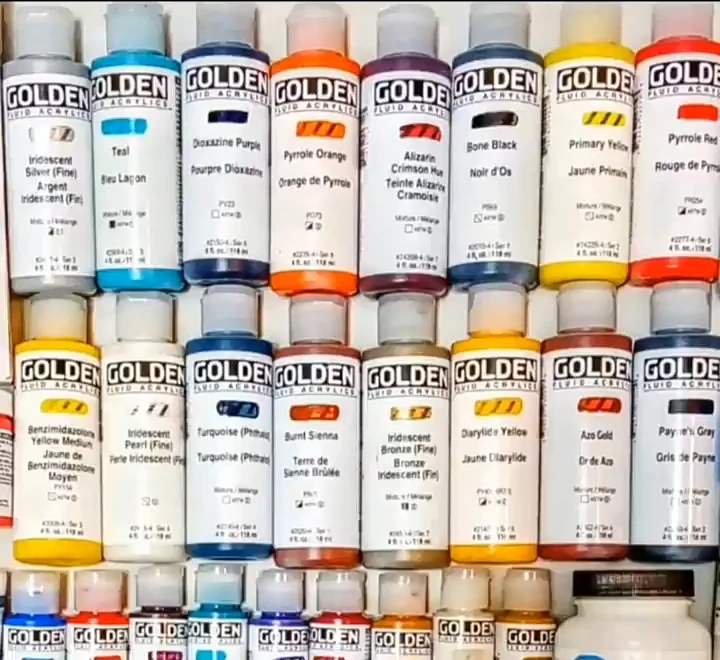 Golden Fluid Acrylic Paints.Prices vary depending on the color