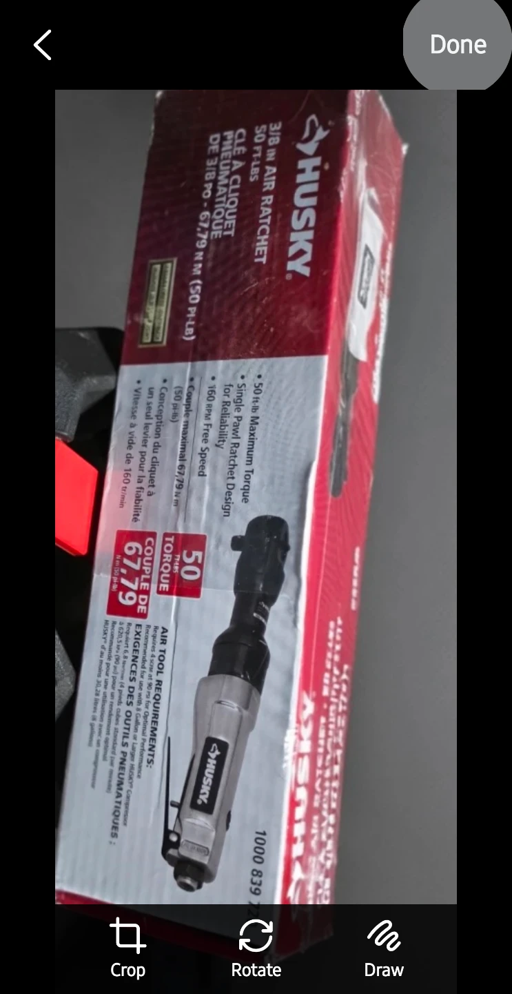 HUSKY 3/8" AIR  RATCHET - photo 3