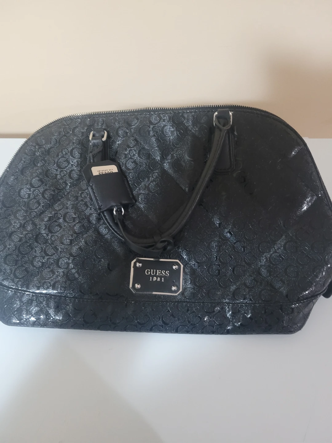 Guess Black Dome Satchel Bag