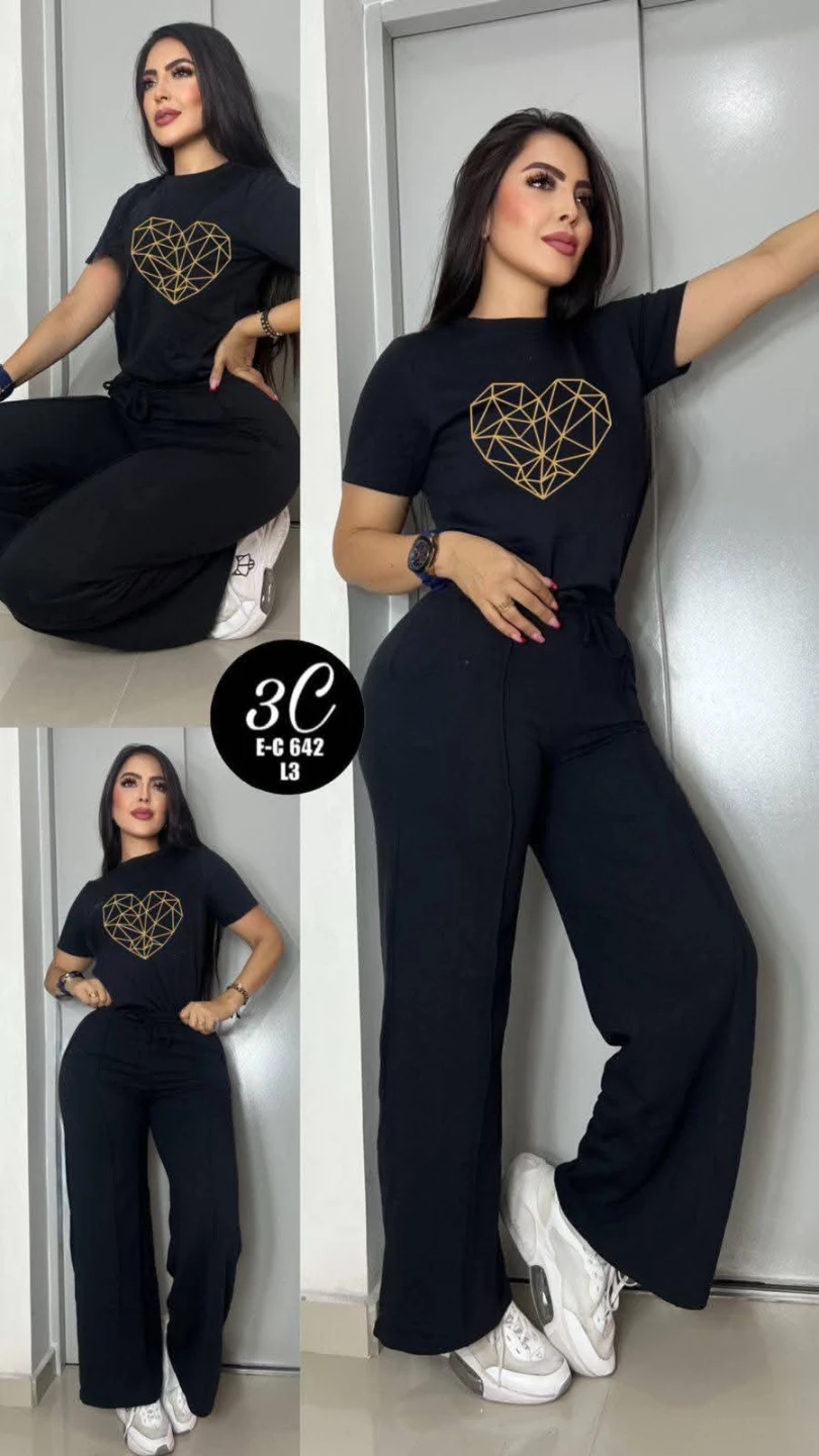 Confortable set negro