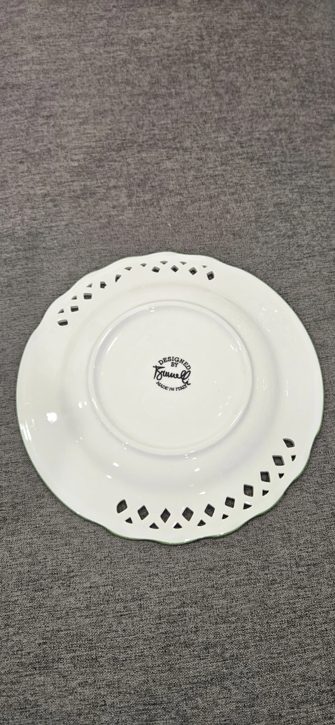 Brunelli "Tiffany"  ceramuc plate, made in Italy. - photo 3