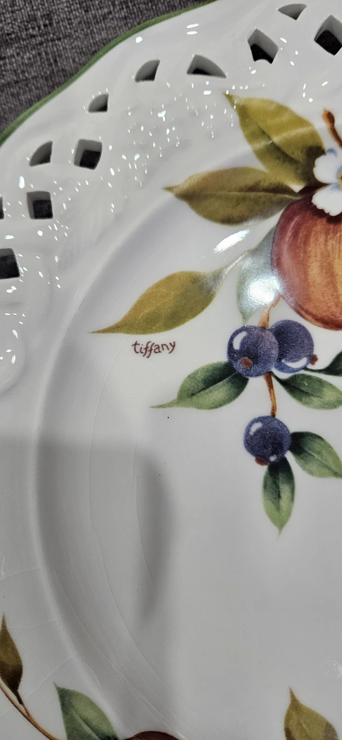 Brunelli "Tiffany"  ceramuc plate, made in Italy. - photo 4