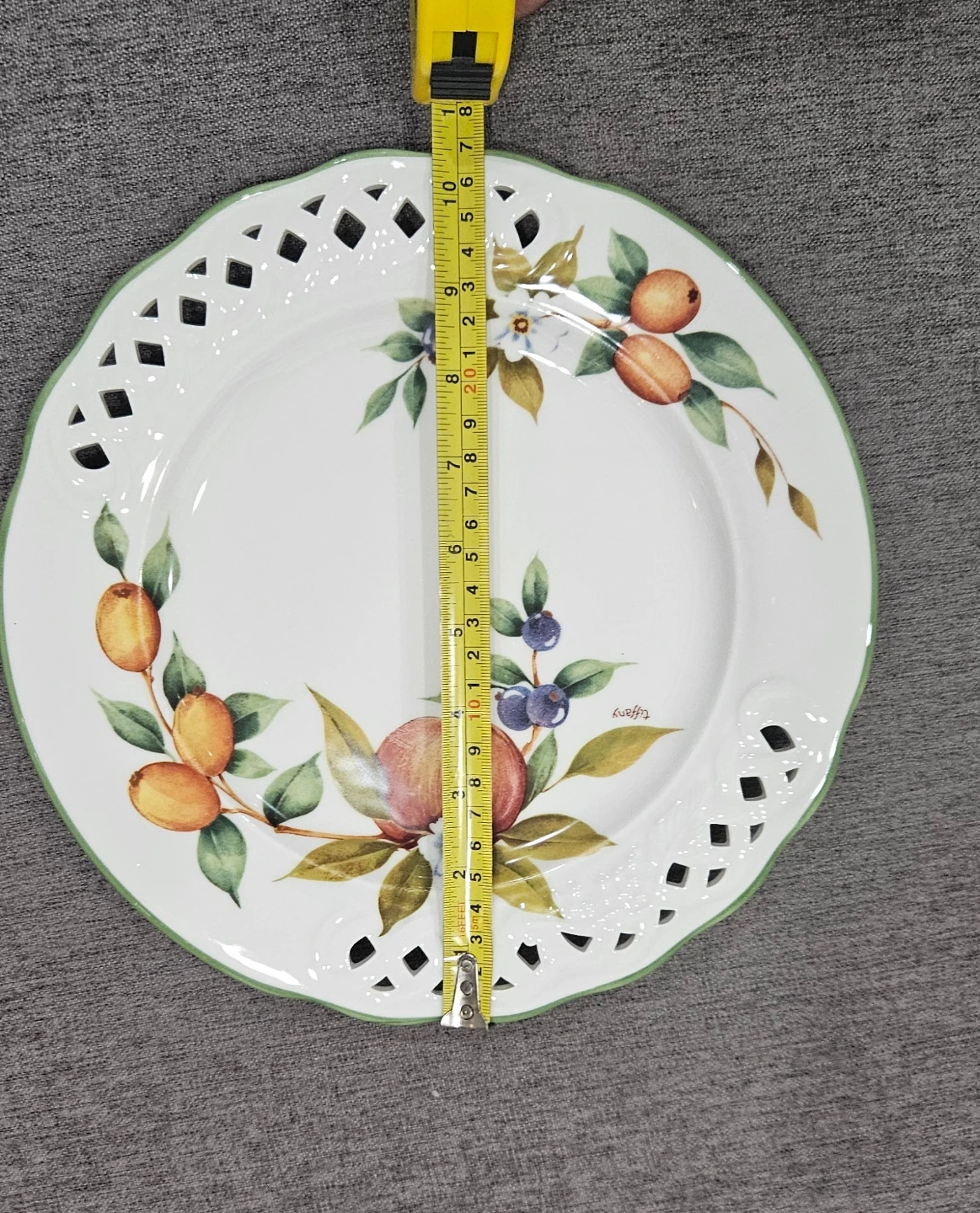 Brunelli "Tiffany"  ceramuc plate, made in Italy. - photo 5