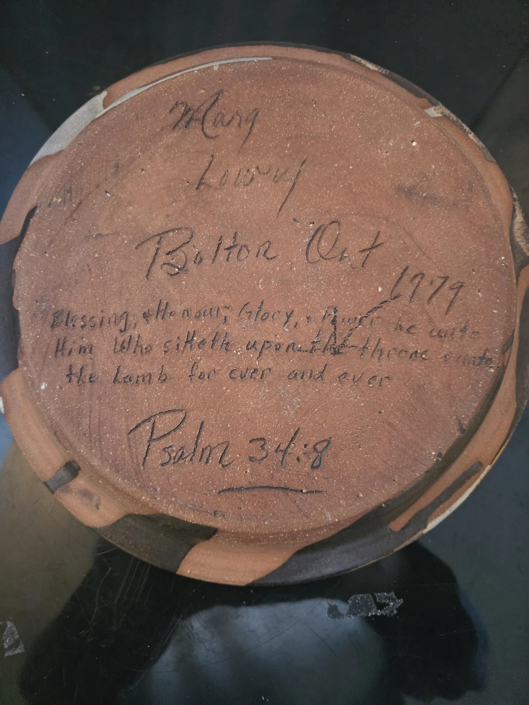 Handmade Pottery Plate, 10 inch - photo 2